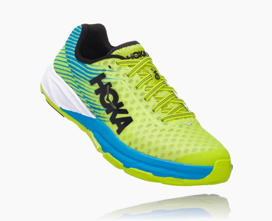 Tenis Hoka One One Hombre Verdes/Azules - Evo Carbon Rocket - OVRK43206